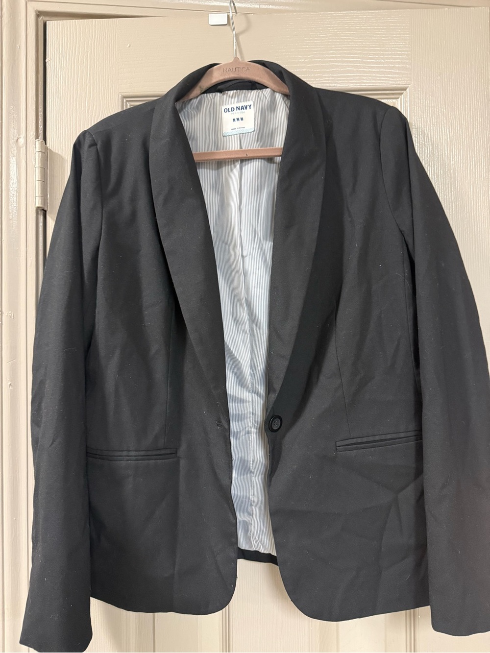 Old Navy Black Single-Button Men’s Blazer